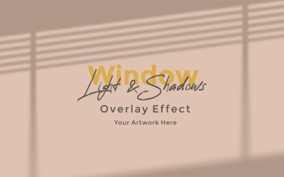 Okno Sunlight Shadow Overlay Effect Makieta 350