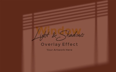 Okno Sunlight Shadow Overlay Effect Makieta 351