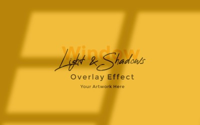 Okno Sunlight Shadow Overlay Effect Makieta 384