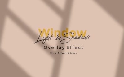 Okno Sunlight Shadow Overlay Effect Makieta 390