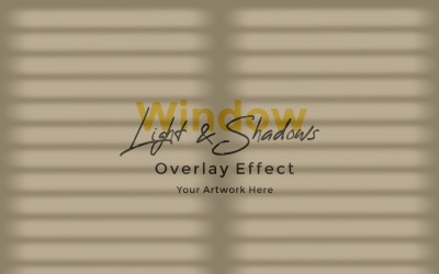 Window Sunlight Shadow Overlay Effect Mockup 327