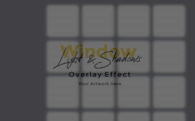 Window Sunlight Shadow Overlay Effect Mockup 332