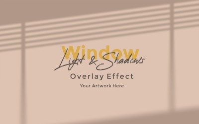 Window Sunlight Shadow Overlay Effect Mockup 350
