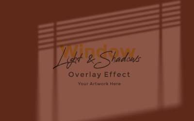 Window Sunlight Shadow Overlay Effect Mockup 351