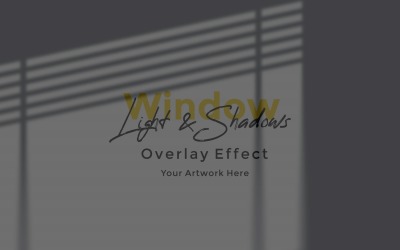 Window Sunlight Shadow Overlay Effect Mockup 352
