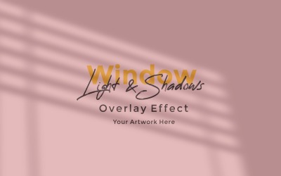 Window Sunlight Shadow Overlay Effect Mockup 359