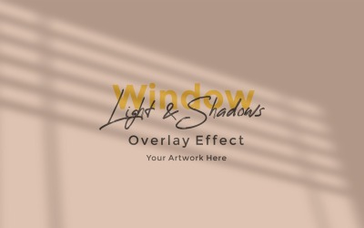 Window Sunlight Shadow Overlay Effect Mockup 360