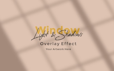 Window Sunlight Shadow Overlay Effect Mockup 370