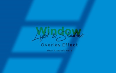 Window Sunlight Shadow Overlay Effect Mockup 385