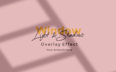 Window Sunlight Shadow Overlay Effect Mockup 389
