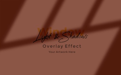 Window Sunlight Shadow Overlay Effect Mockup 391