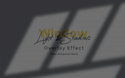 Window Sunlight Shadow Overlay Effect Mockup 392
