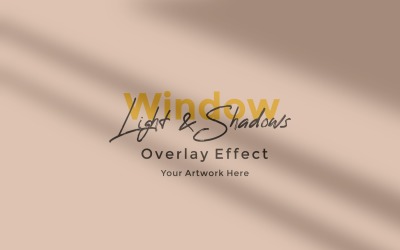 Maqueta de efecto de superposición de sombra de luz solar de ventana 450