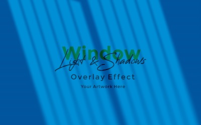 Maqueta de efecto de superposición de sombra de luz solar de ventana 485
