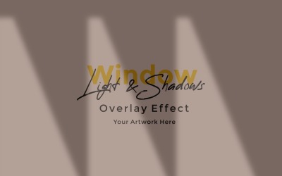 Modelo de efeito de sobreposição de sombra de luz solar de janela 468