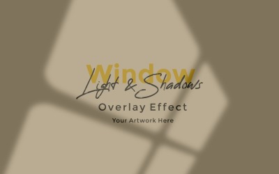 Modelo de efeito de sobreposição de sombra de luz solar de janela 487