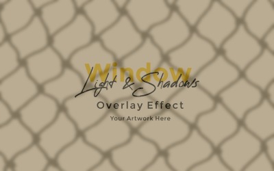 Okno Sunlight Shadow Overlay Effect Makieta 407