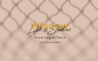 Okno Sunlight Shadow Overlay Effect Makieta 410