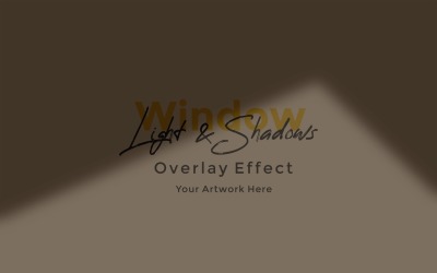 Okno Sunlight Shadow Overlay Effect Makieta 443
