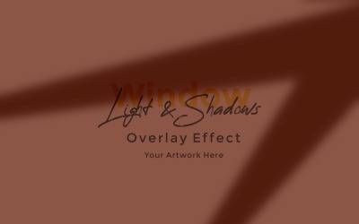 Okno Sunlight Shadow Overlay Effect Makieta 461