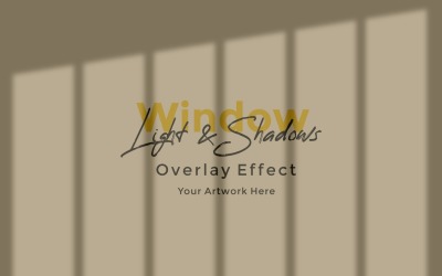 Okno Sunlight Shadow Overlay Effect Makieta 477