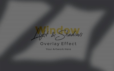 Window Sunlight Shadow Overlay Effect Mockup 402