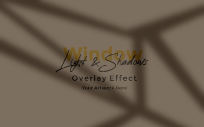 Window Sunlight Shadow Overlay Effect Mockup 403