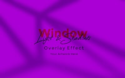 Window Sunlight Shadow Overlay Effect Mockup 406