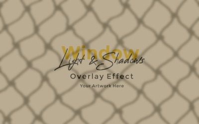 Window Sunlight Shadow Overlay Effect Mockup 407