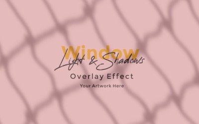 Window Sunlight Shadow Overlay Effect Mockup 409