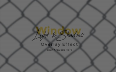 Window Sunlight Shadow Overlay Effect Mockup 412