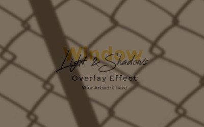 Window Sunlight Shadow Overlay Effect Mockup 413