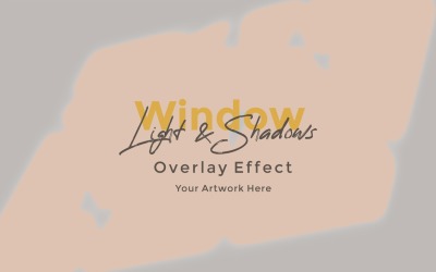 Window Sunlight Shadow Overlay Effect Mockup 420