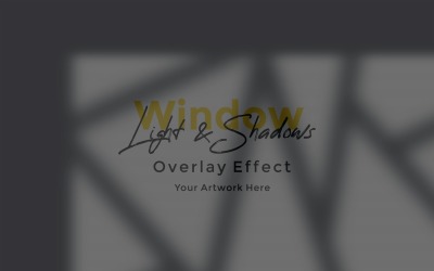 Window Sunlight Shadow Overlay Effect Mockup 422