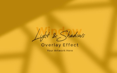 Window Sunlight Shadow Overlay Effect Mockup 424