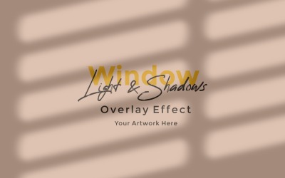 Window Sunlight Shadow Overlay Effect Mockup 430