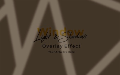 Window Sunlight Shadow Overlay Effect Mockup 433