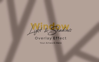 Window Sunlight Shadow Overlay Effect Mockup 438