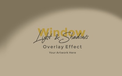 Window Sunlight Shadow Overlay Effect Mockup 447