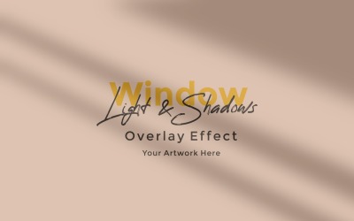 Window Sunlight Shadow Overlay Effect Mockup 450