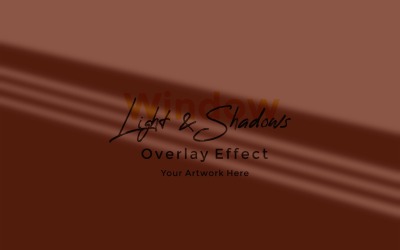 Window Sunlight Shadow Overlay Effect Mockup 451