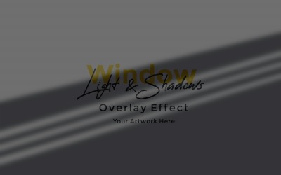 Window Sunlight Shadow Overlay Effect Mockup 452