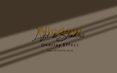 Window Sunlight Shadow Overlay Effect Mockup 453