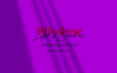 Window Sunlight Shadow Overlay Effect Mockup 456