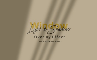 Window Sunlight Shadow Overlay Effect Mockup 457