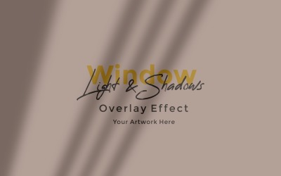 Window Sunlight Shadow Overlay Effect Mockup 458
