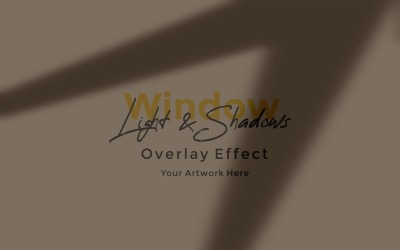 Window Sunlight Shadow Overlay Effect Mockup 463