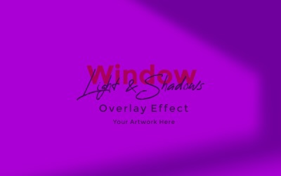 Window Sunlight Shadow Overlay Effect Mockup 466