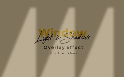 Window Sunlight Shadow Overlay Effect Mockup 467