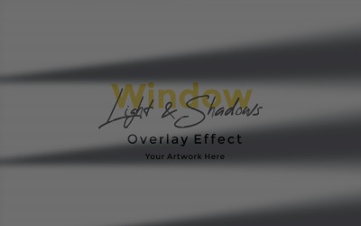 Window Sunlight Shadow Overlay Effect Mockup 472